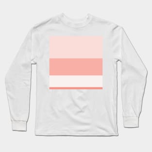 A marvelous unity of Very Light Pink, Pale Pink, Melon and Peachy Pink stripes. Long Sleeve T-Shirt